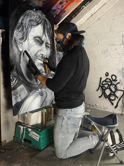 🏍️ 'JOEY' Dunlop - Original Tribute Painting