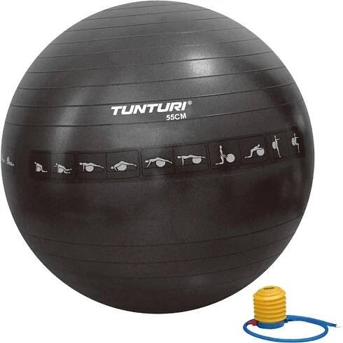 Gymnastický míč Tunturi zesílený - 55 cm - černý