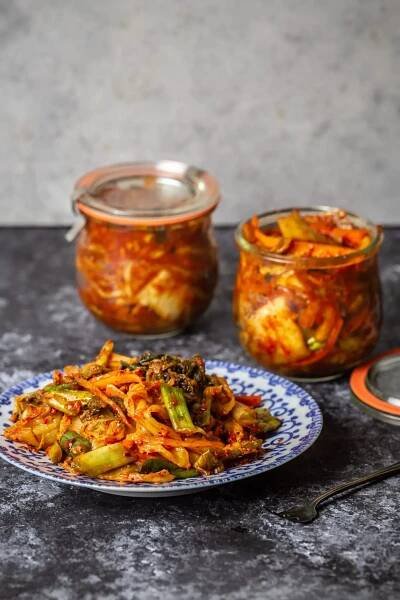 Easy Home-made Kimchi (Korean fermented cabbage) - Nerds with Knives | Recipe | Fermented cabbage, Kimchi, Cabbage