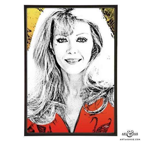 Ingrid Pitt stylish pop art print by Art & Hue