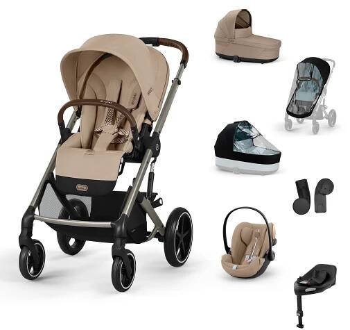 CYBEX Kombinovaný kočík BALIOS S LUX SET XL - Almond Beige