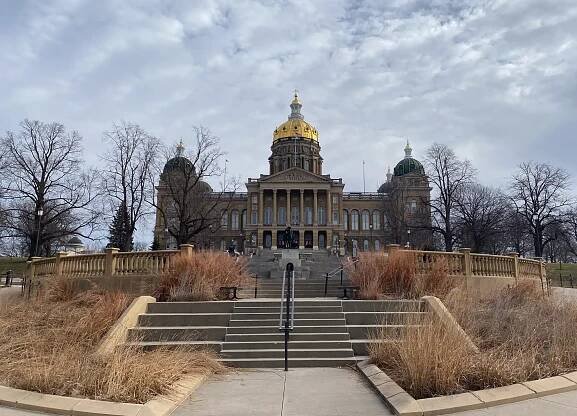 The Iowa capitol building.