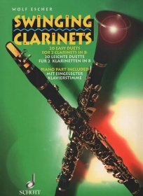 Swinging Clarinets / snadné dueta pro dva klarinety a klavír