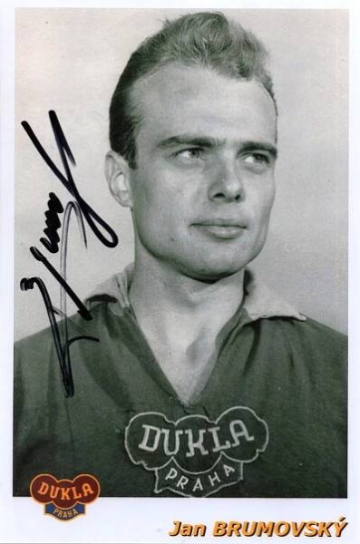 Autogram fotbal - Jan Brumovský - Dukla