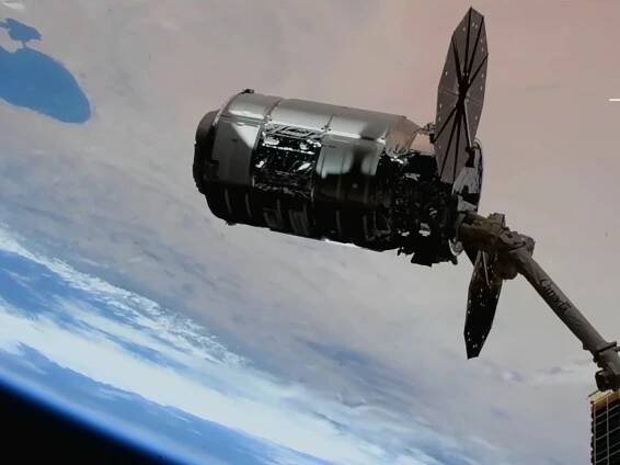 Cygnus space freighter arrives at space station with 8,200 pounds of cargo aboard