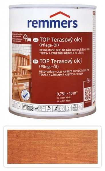 REMMERS TOP Terasový olej na bázi rozpouštědel 0.75 l Teak