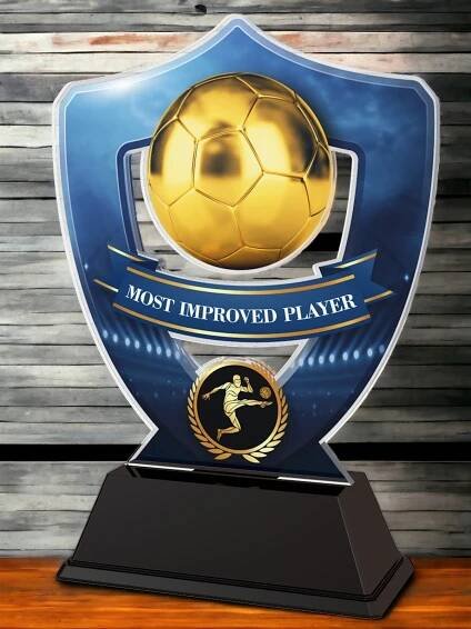 Club Colours Most Improved Player Shield Trophy
