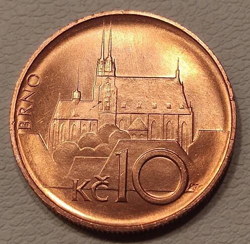 ČR - 10 KORUN 1995 VARIANTA UNC STAV VELMI VZÁCNÁ RR - Numismatika