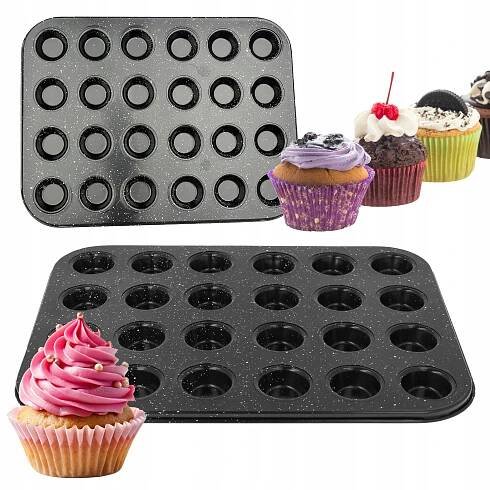 FORMA NA PEČENÍ MINI MONOPORCÍ MUFFINŮ PLECH NA MUFFINY X24