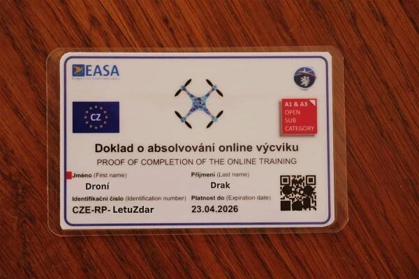 Řidičák na dron