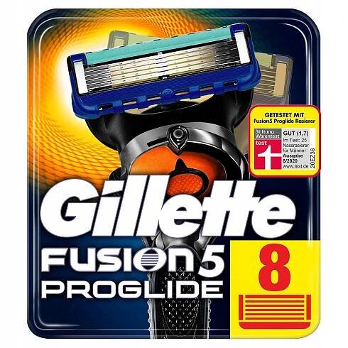 GILLETTE FUSION5 PROGILDE ČEPELE - 8 KUSŮ