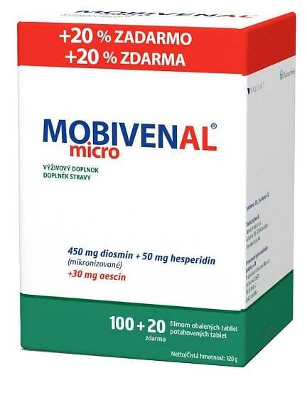 MOBIVENAL Micro 100 + 20 tablet ZDARMA