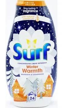 Prací gel Tekutý prací prostředek Surf WINTER WARTMH 24 praní 0,64 l UK