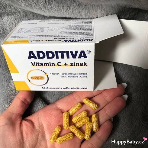 Additiva Vitamin C + zinek: Posilte svou imunitu s účinnou podporou | Happy Baby