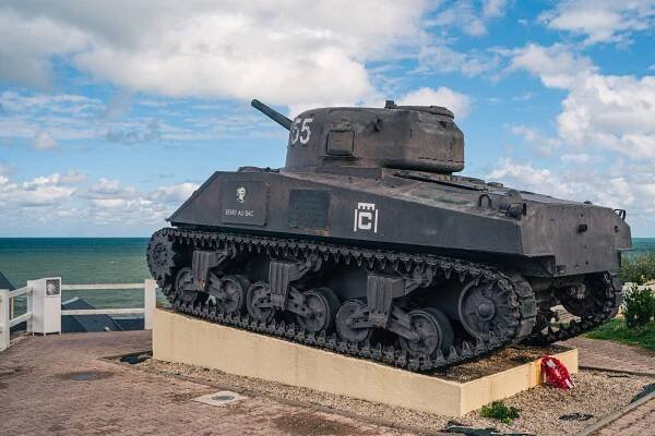 The M4A2 Sherman Fighting Corrosion at Arromanches-les-Bains