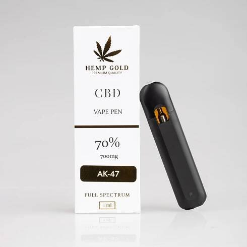 JEDNORÁZOVÝ VAPORIZÉR CBD IZZY VAPE AMNESIA 70% | PREMIUM 1 ml | HEMPGOLD