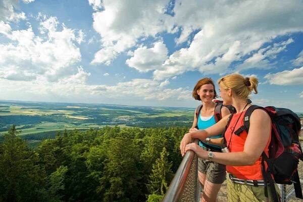 Blick vom Koppenstein auf dem Wanderweg Traumschleife Heimat.