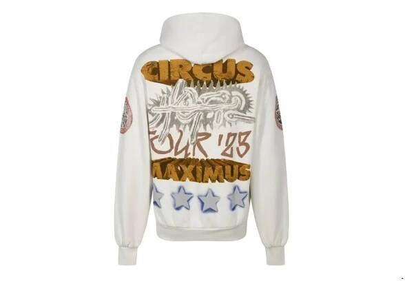 Travis Scott Utopia Circus Maximus 2023 Tour Hoodie White-Travis Scott-pikastore.cz