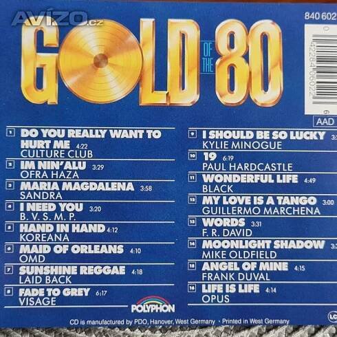 Foto inzerátu CD - GOLD OF THE 80