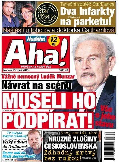 Časopis Nedělní AHA! - 25.10.2015