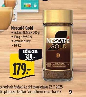 NESCAFÉ GOLD INSTANTNÍ KÁVA
