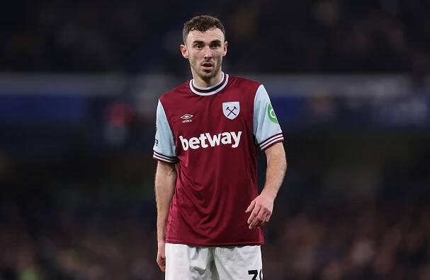 Andy Irving of West Ham United during a Premier League match.