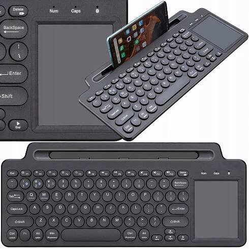 Membránová klávesnice Novaza Tech Klávesnice Touchpad QWERTY SLIM