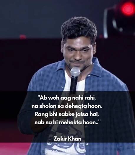 Zakir Khan's Shayaris Unknown