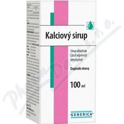 Kalciový sirup 100ml Generica