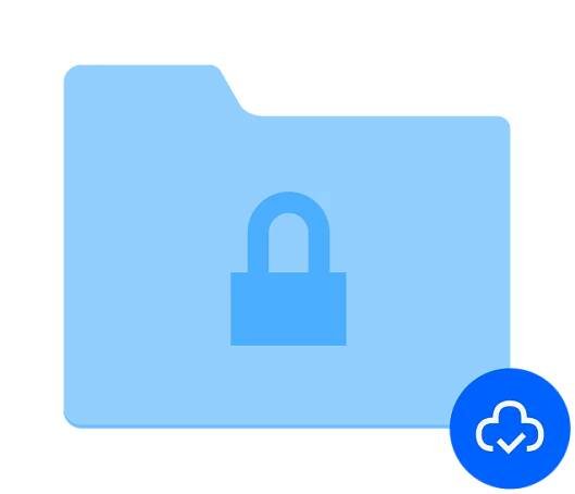  A secure file is uploaded to the cloud