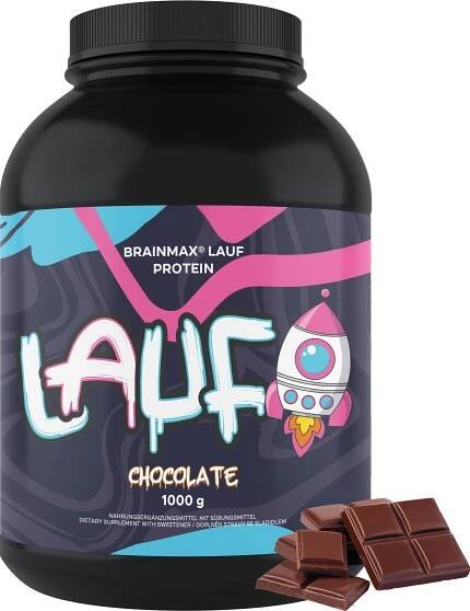 BrainMax LAUF Protein, nativní syrovátkový protein, 1000 g Ideální mix izolátu a koncentrátu (50:50), přes 25 g bílkovin na dávku, 28 dávek, doplněk stravy - BrainMarket.cz
