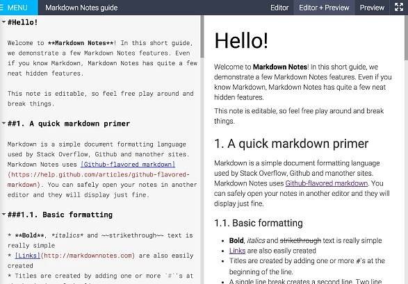 Markdown Notes UI