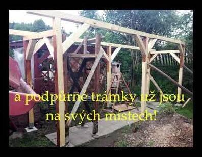 Stavba dřevníku 2020