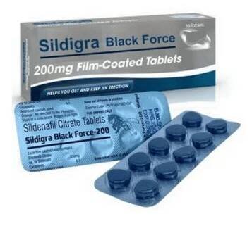 lék Sildigra Black Force 200mg určená na léčbu erektilý dysfunkce u mužu