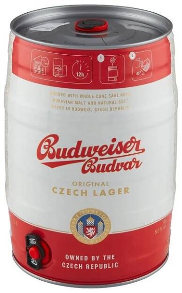 Pivo světlé výčepní Budweiser Budvar - soudek