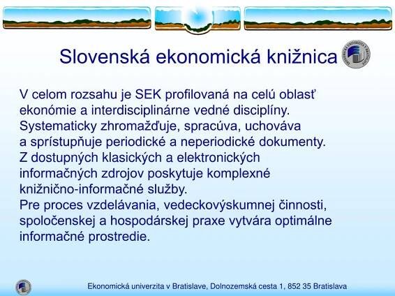 PPT - Ekonomická univerzita v Bratislave PowerPoint Presentation, free download - ID:5007387