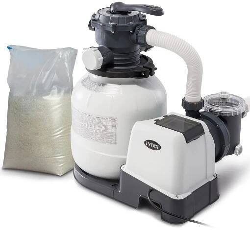 Filtrační čerpadlo pískové 7900 l/h INTEX 26646 + písek 25 kg