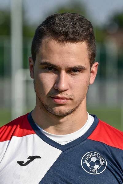 Fotbalový klub TJ Unie Hlubina, 7. srpna 2020 v Ostravě. Viktor Ulman, záložník