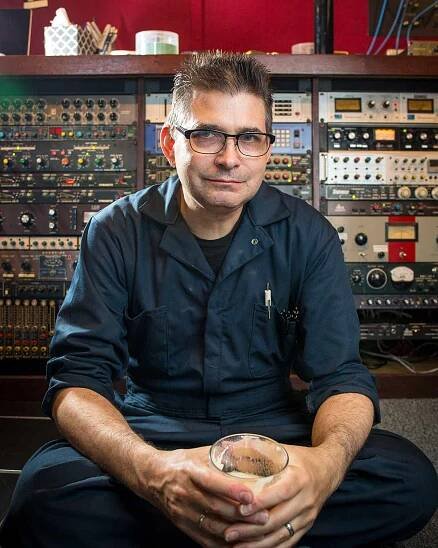 Steve Albini poses for a portrait in his studio Thursday, July 24, 2014