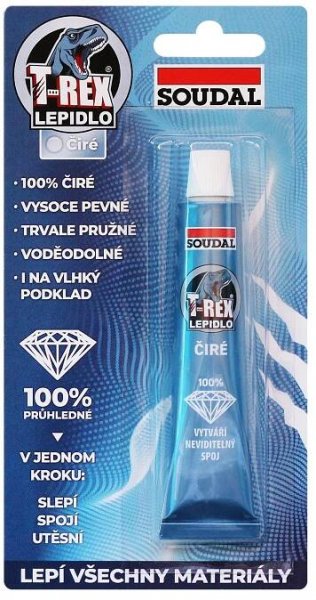 Soudal T-REX Lepidlo čiré; 25 ml