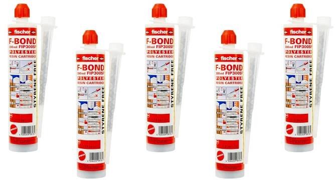 5 Pack Fischer Polyester Crack Stitching Resin