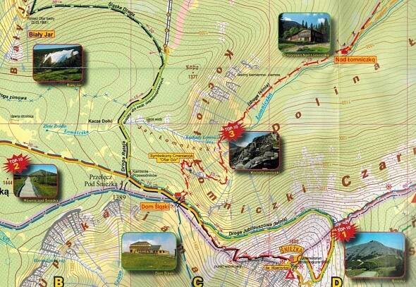 KARPACZ A OKOLÍ TURISTICKÁ MAPA / PLÁN MĚSTA Nakladatelství Plan