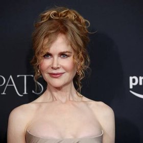 Nicole Kidman Pairs Her Signature Red Curls With an Elevated Naked Dress