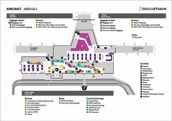 Map - Oslo Airport - Avinor