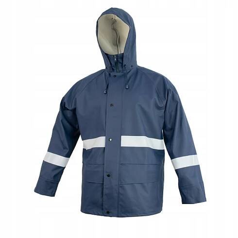PÁNSKÁ pláštěnka s kapucí REFLEXNÍ nepromokavá rain r.XL