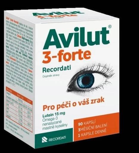 Avilut 3-forte Recordati 90 kapslí