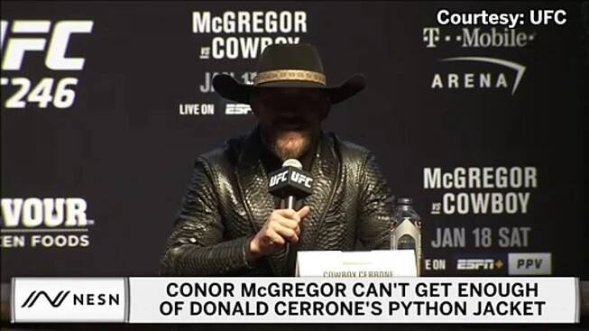Conor McGregor Can't Get Enough Of Donald Cerrone's Python Coat - video Dailymotion