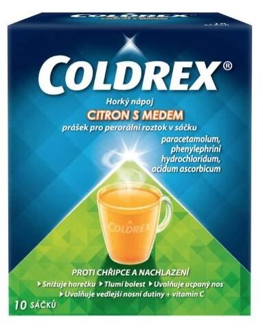 Coldrex Horký nápoj Citron s medem 10 sáčků