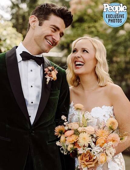 Broadway Stars Drew Gehling and Julia Mattison Marry in Starry Camp Weekend Wedding