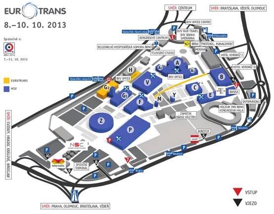 Plánek veletrhu - EUROTRANS - Veletrhy Brno